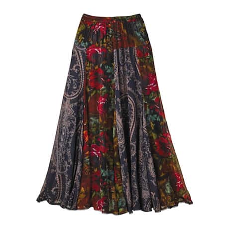 Midnight Garden Skirt 'N Scarf Set