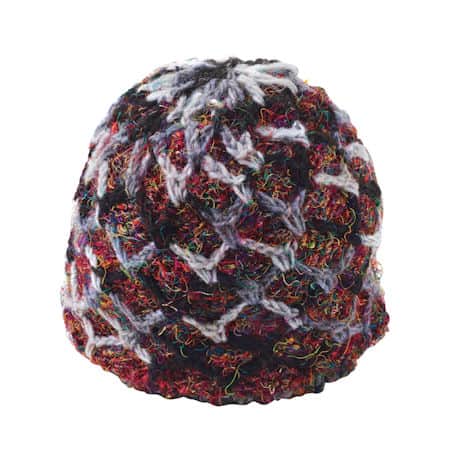 Recycled Silk Ruby-Red Accessories - Beanie