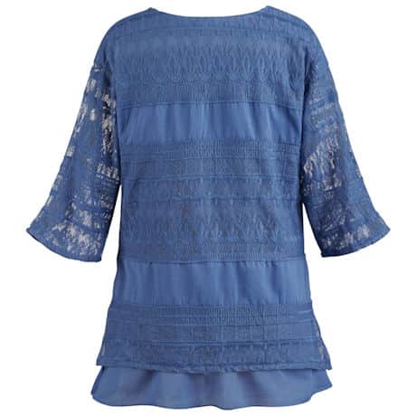 Textured Lacey Tiers Tunic