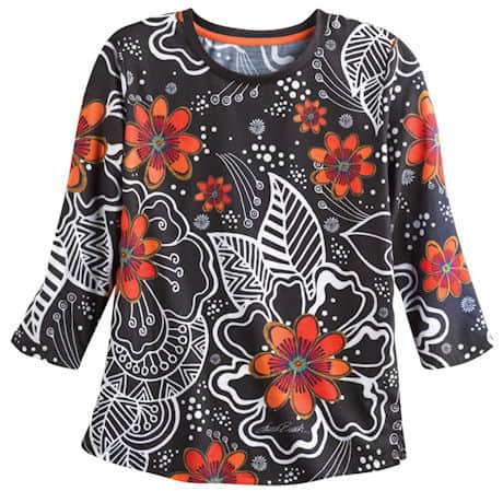Abstract Poppies Top