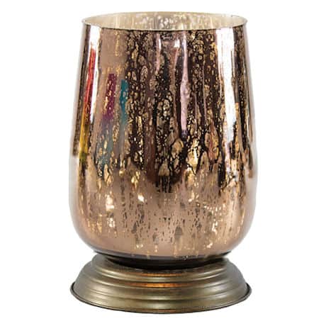Coppery Mercury Glass Accent Lamp