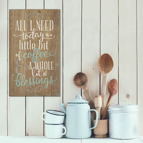 Coffee and Blessings Wall Art