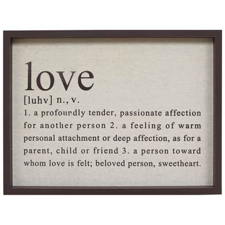 Definition of Love Wall Art