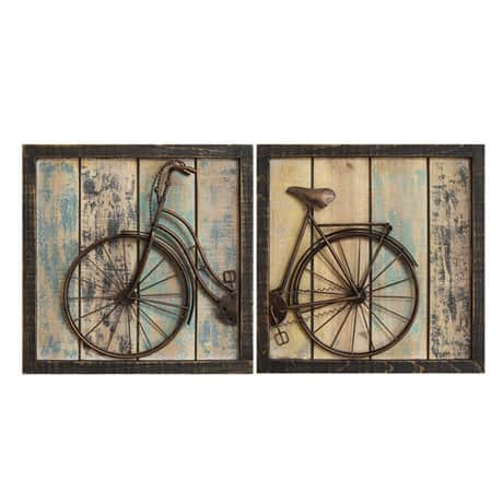 Bicycle Diptych Wall D&eacute;cor