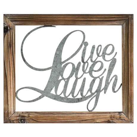 Live Laugh Love Wall D&eacute;cor