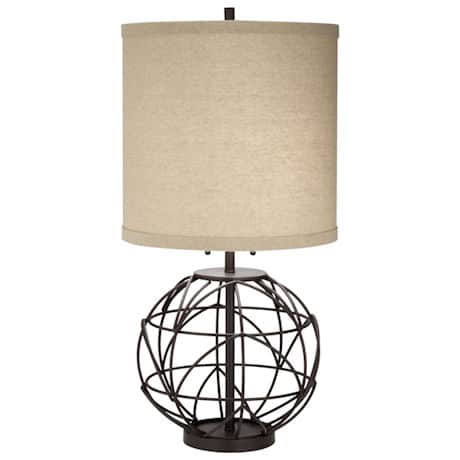Twisted Globe Table Lamp
