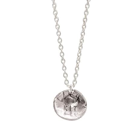 Sterling Silver Personalized Pet Nose Print Necklace