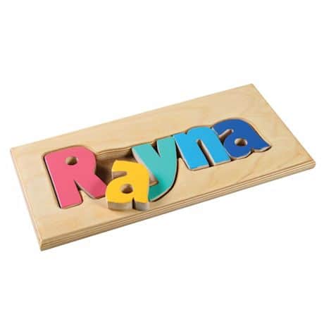 Personalized Children's Name Wooden Puzzle Board - 1-6 Letters