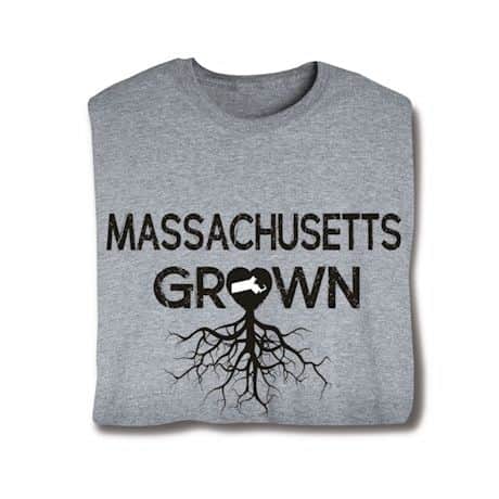 "Homegrown" T-Shirt - Choose Your State - Massachusetts