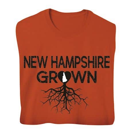 "Homegrown" T-Shirt - Choose Your State - New Hampshire