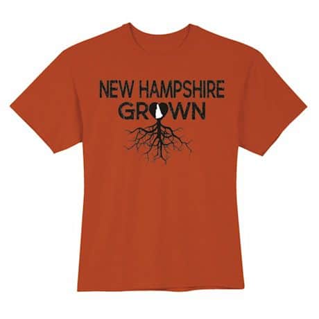 "Homegrown" T-Shirt - Choose Your State - New Hampshire