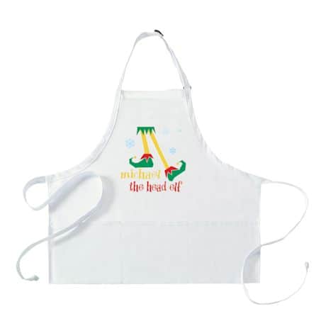 Personalized Adult's "Head Elf" Apron