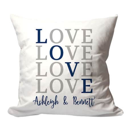 Personalized "Love" Pillow