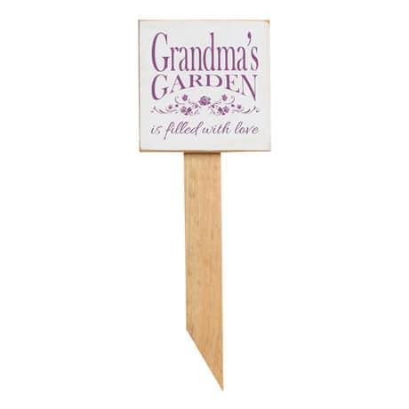 Personalized Filled with Love Garden Sign with Stake