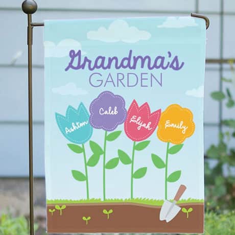 Personalized Favorite Flowers Garden Flag