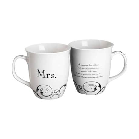 Mr. & Mrs. Stoneware Mug Set
