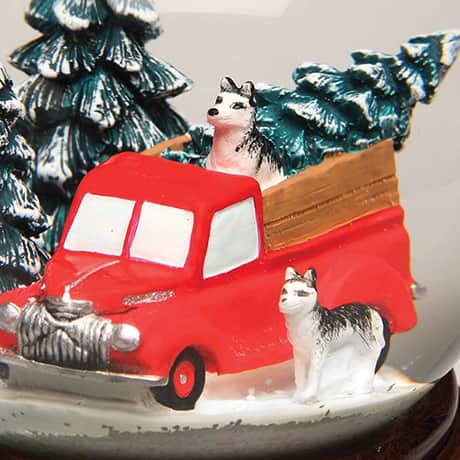 Special Delivery Truck Musical Snow Globe