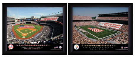 Official Personalized Pro Stadium Prints - College Framed
