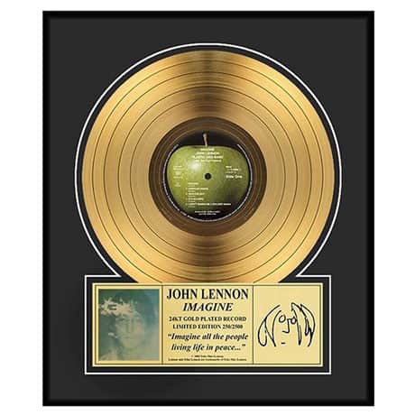 John Lennon Imagine Gold Record Collectible