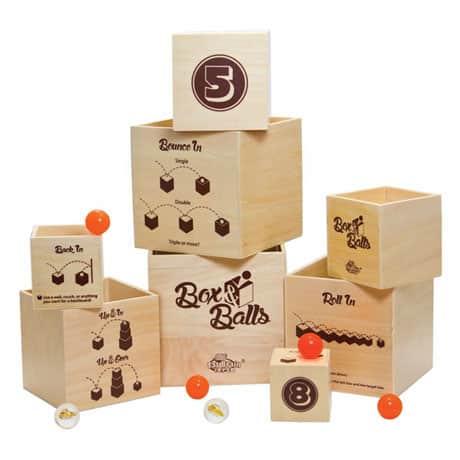 Fat Brain Toys Box & Balls Dexterity Bouncing Ball Game