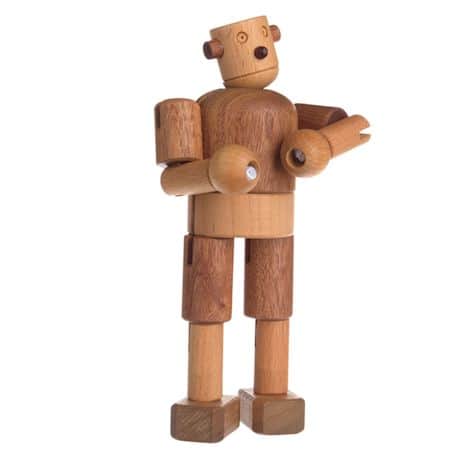 All Natural Wood Wooden Robot Toy