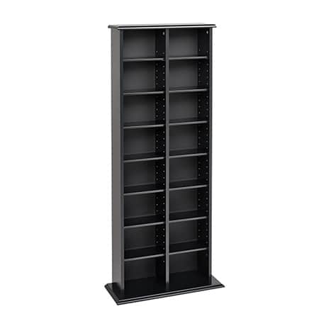 Double Multimedia Storage Tower - CDs & DVDs