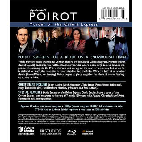 Agatha Christie's Poirot: Murder on the Orient Express Blu-ray