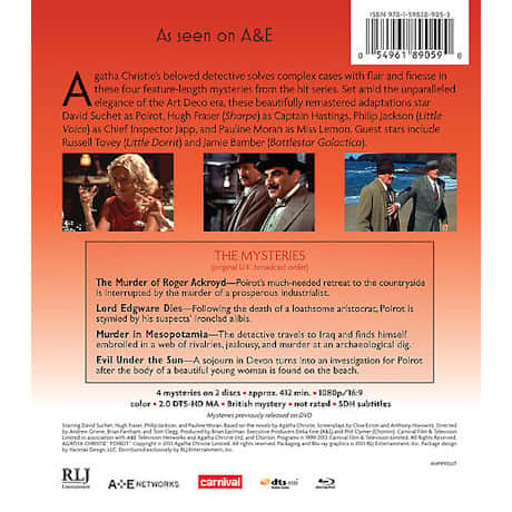 Agatha Christie's Poirot: Series 7-8 DVD & Blu-ray