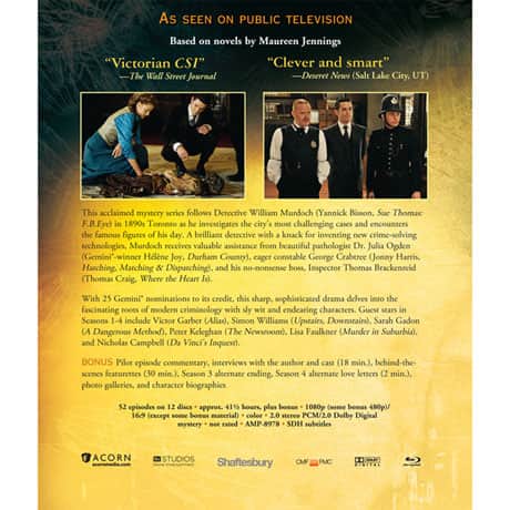 Murdoch Mysteries Collection: Seasons 1-4 Blu-ray & DVD