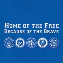 Alternate image "Home Of The Free Because Of The Brave" T-Shirt or Sweatshirt