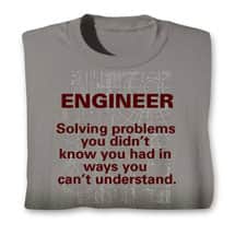 Alternate image Engineer Solving Problems Long Sleeve T-Shirt