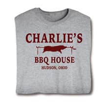 Alternate image Personalized "Your Name" BBQ House T-Shirt or Sweatshirt