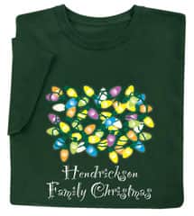 Alternate image Personalized "Your Name" Family Christmas T-Shirt or Sweatshirt
