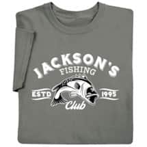 Alternate image Personalized "Your Name" Fishing Club T-Shirt or Sweatshirt