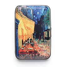 Alternate image Fine Art Identity Protection RFID Wallet - van Gogh Caf&eacute; Terrace