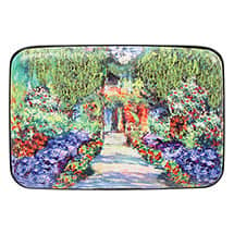 Fine Art Identity Protection RFID Wallet - Monet Garden Walk