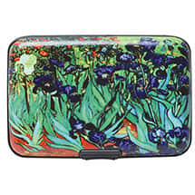 Alternate image Fine Art Identity Protection RFID Wallet - van Gogh Irises