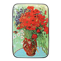 Fine Art Identity Protection RFID Wallet - van Gogh Poppy Vase