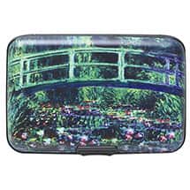 Alternate image Fine Art Identity Protection RFID Wallet - Monet Water Lillies