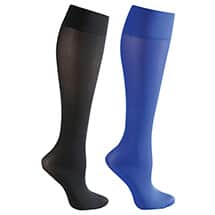 Alternate image Celeste Stein&reg; Opaque Closed Toe Wide Calf Mild Compression Trouser Socks - 2 Pack
