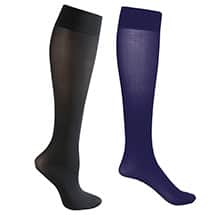 Alternate image Celeste Stein&reg; Opaque Closed Toe Wide Calf Mild Compression Trouser Socks - 2 Pack