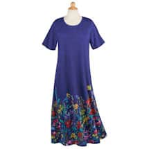 Alternate image Blue Wildflowers T-Shirt Dress