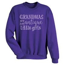 Alternate image Grandmas Are Just Antique Little Girls T-Shirt or Sweatshirt