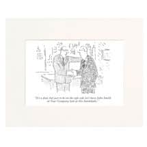 Alternate image It's a Deal Personalized New Yorker Cartoonist Cartoon - Matted