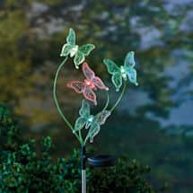Alternate image Color-Changing Solar Butterfly Garden Stake
