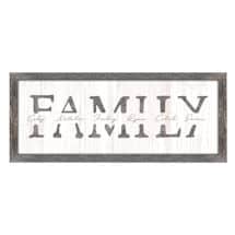 Personalized Family Wall Art - Framed Canvas