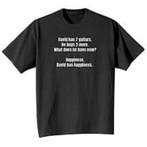 Alternate image Personalized Happiness T-Shirt or Sweatshirt