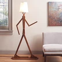 Alternate image Poseable Stick Figure Floor Lamp
