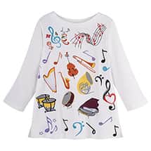 Music Embroidered Tunic