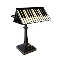 Alternate image Stained Glass Piano Keys Lamp